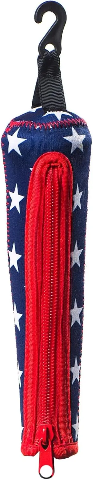 Baseball & Softball Handle Cover - Cushy Zippered Sleeve for Grip - Vehicle Protector - Essential Accessories - Hook for Hanging on Fence