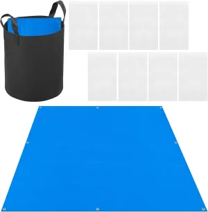 Beach Puddle Beach Pool with Carrying Bag and Counterweight Sandbag（9Ft*9ft）