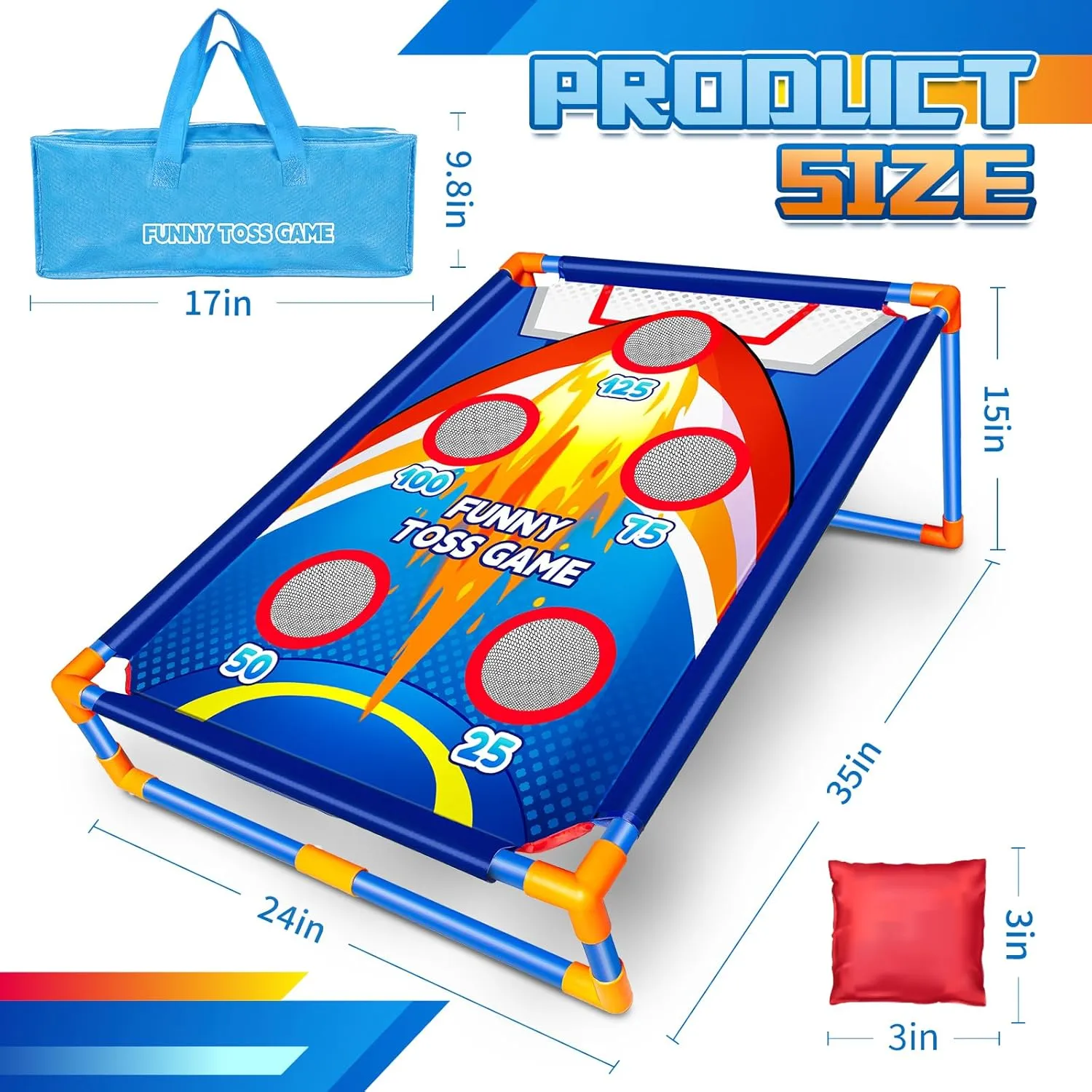 Bean Bag Toss Game for Kids,Outdoor Game for Kids,Family Party Game Birthday Christmas Outdoor Activities