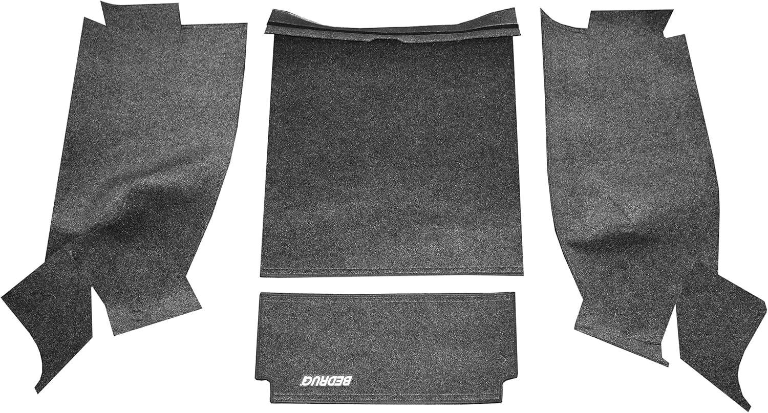 Bedrug - Jeep Cargo Kit | 1976 - 1980 Jeep Wrangler CJ-7, Cargo Liner w/ Tailgate Liner w/Gussets | Grey - 4 pc. | BRCJ76R