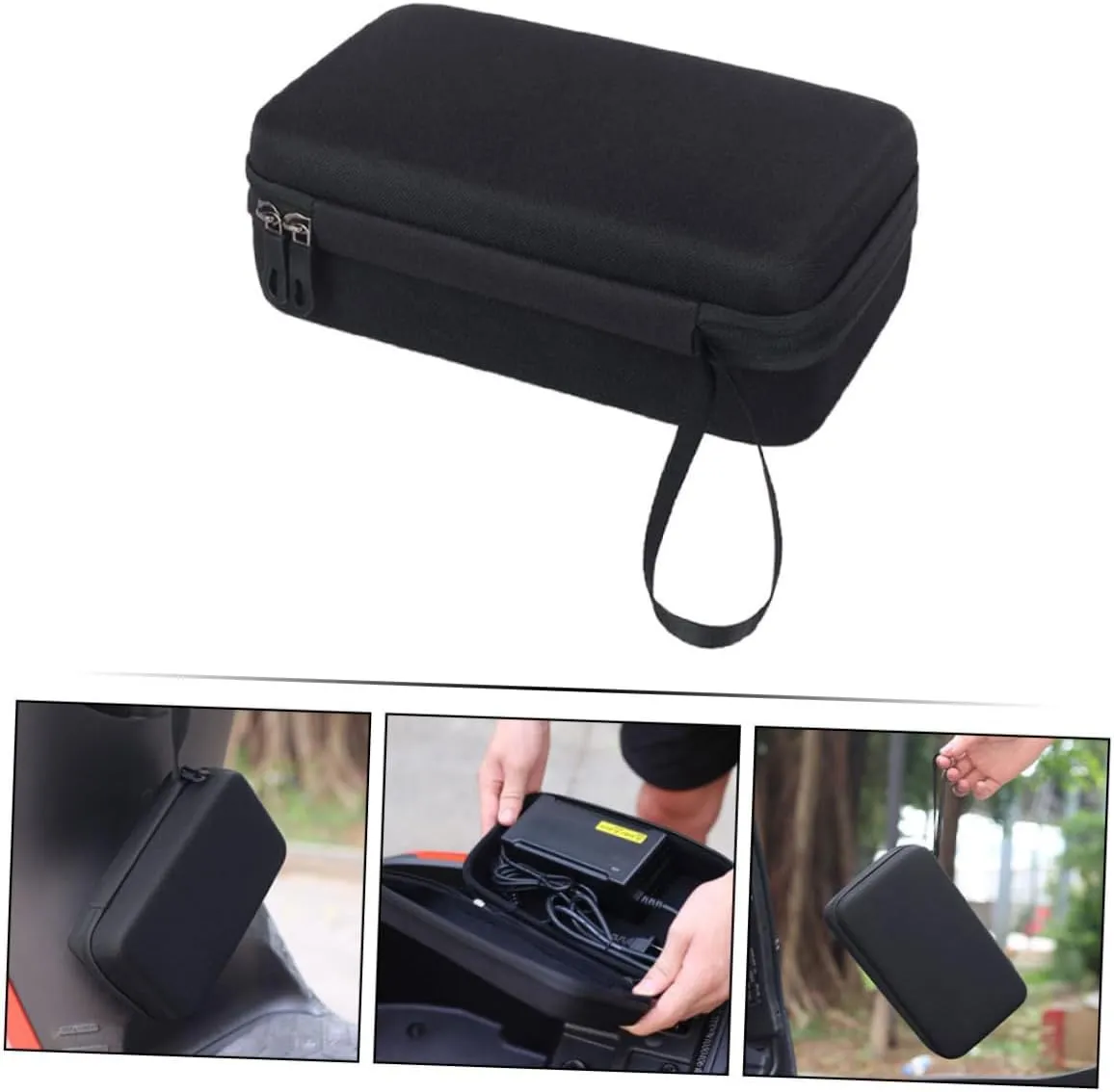 BESPORTBLE 2sets 2pcs Electric Vehicle Charger Organizer Bag Stylish Hard Shell Storage Case for Bicycles and Scooters Durable and Easy to Clean for Charging Cables and Accessories 2pcs*2