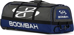 Boombah Brute Rolling Bat Bag - 35" x 15" x 12-1/2" - Multiple Color Options - Holds 4 Bats and Room for Gear - Wheeled Bag