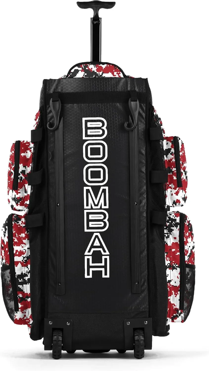 Boombah Superpack XL Digital Camo Rolling Bat Bag - 36" x 16" x 23.5" - Multiple Colors - Wheeled Version