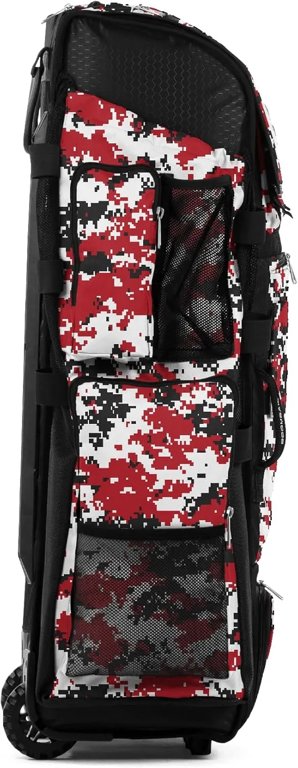 Boombah Superpack XL Digital Camo Rolling Bat Bag - 36" x 16" x 23.5" - Multiple Colors - Wheeled Version