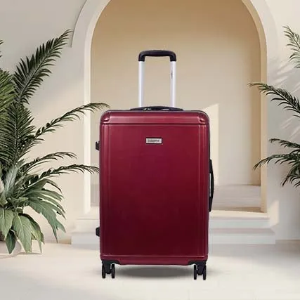 Box Deep Red Light weight luggage