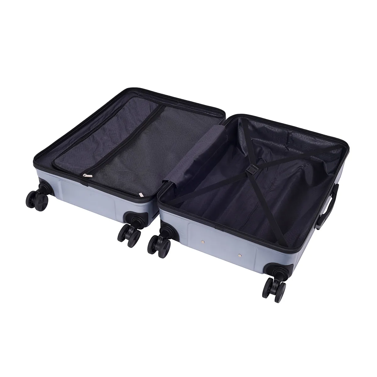 Box Silver Light weight luggage - Cabin, Medium & Large
