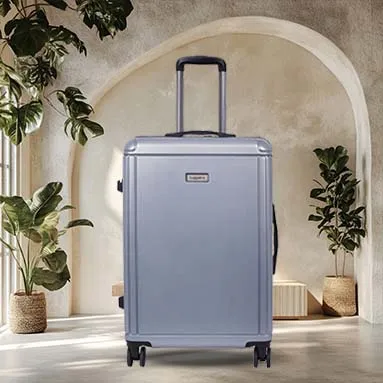 Box Silver Light weight luggage - Cabin, Medium & Large