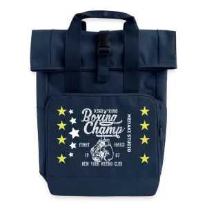 boxing champ Roll Top Backpack with Two Handles 2025