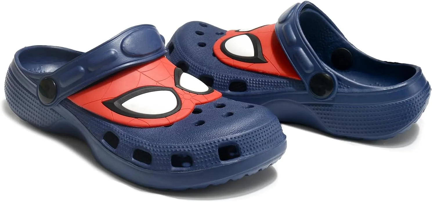 Boys Clogs Cartoon Kids Garden Shoes Toddlers Slip On Sandals Lightweight Water Shower Slippers Indoor Outdoor Slides