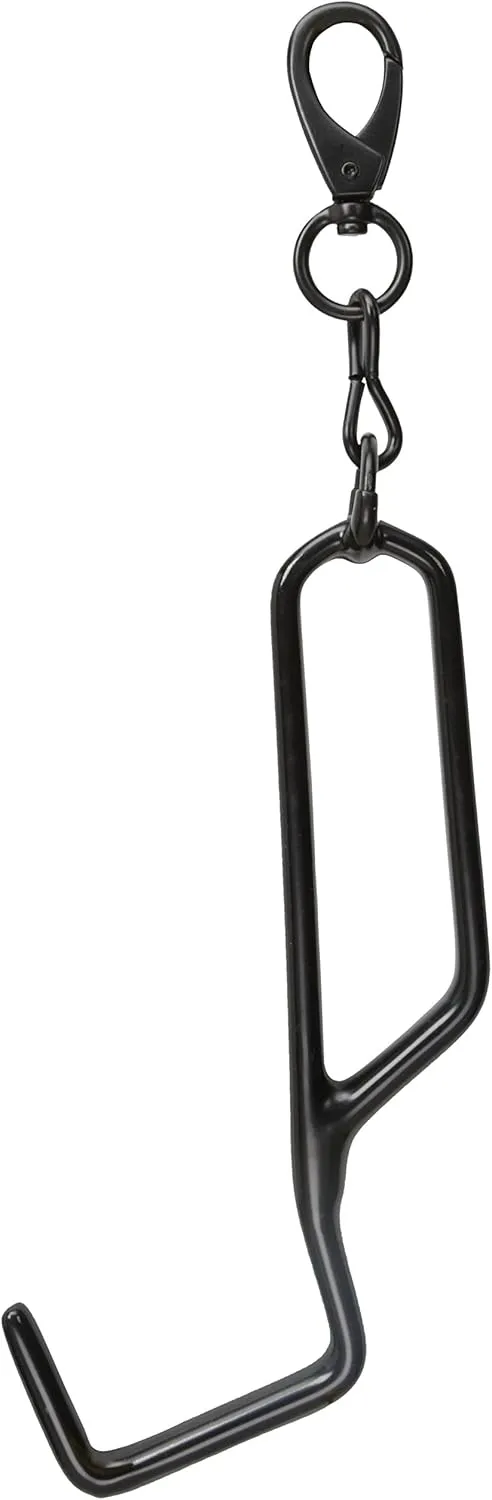 Briggs & Riley Deluxe Garment Bag Hook - Over the Door Hook Hanger for Travel, Saves Closet Space, Hangs Garment Bags, Durable Metal - Luggage Accessories, Black