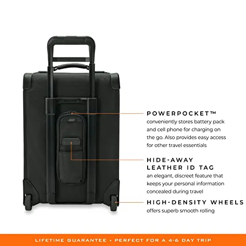 Briggs & Riley Global 2 Carry, Black, 21" International Wheeled Duffle