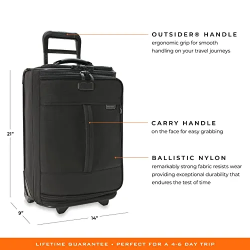 Briggs & Riley Global 2 Carry, Black, 21" International Wheeled Duffle