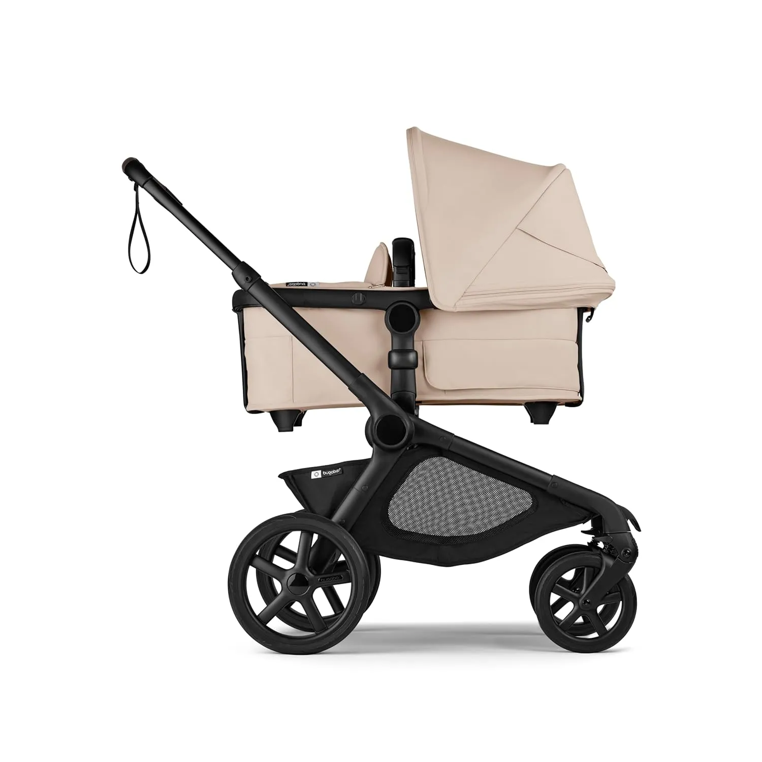 Bugaboo Kangaroo All-Terrain Single-to-Double Tandem Stroller for Infant and Toddler, for Up to Three Kids, XL Wheels, One-Hand Operation, Large Bassinet, XL Underseat Storage (Desert Taupe)