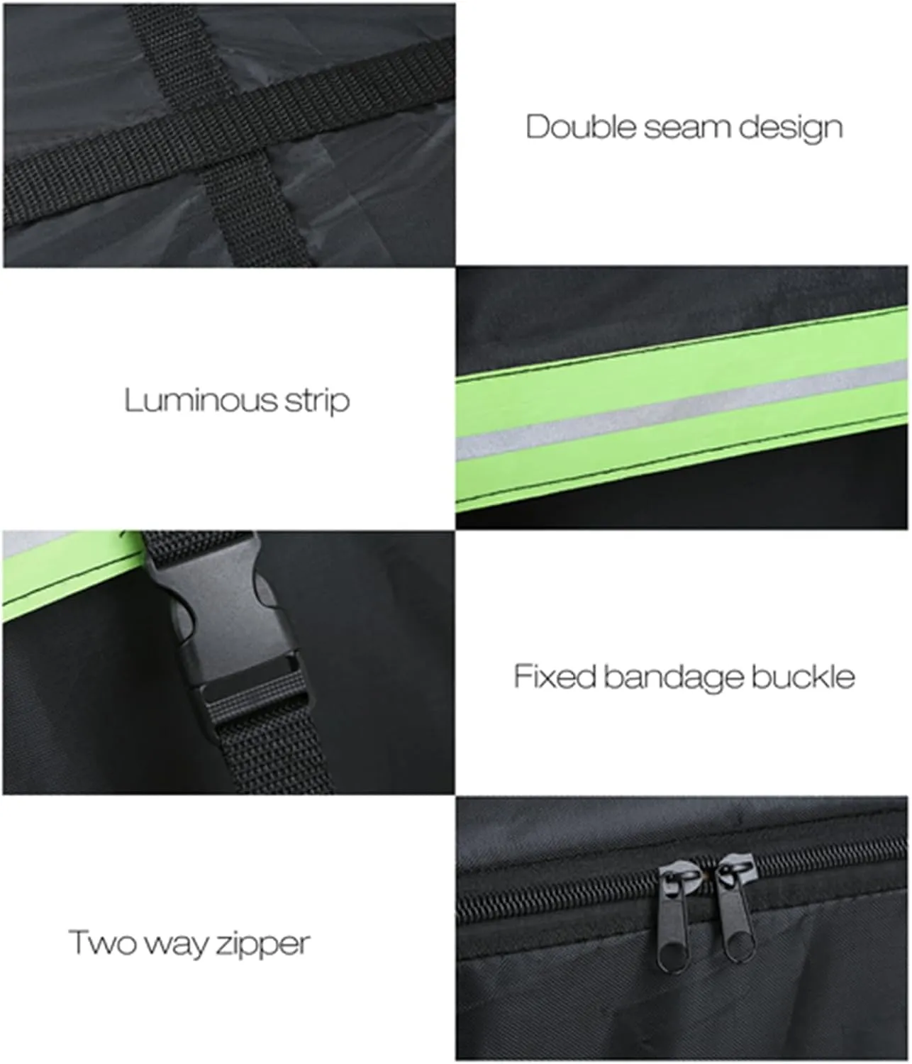 Car Roof Bag 425L/486L, Rooftop top Cargo Carrier Bag with Night Reflective Strip Universal Luggage Bag Storage Cube Bag for Travel Camping (L)