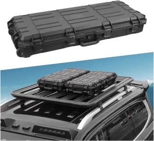 Car Roof Cargo Camping Box Lockable Storage Box with Hard-Shell Low Profile Cargo Case fits for Honda CRV CR-V 2017-2022