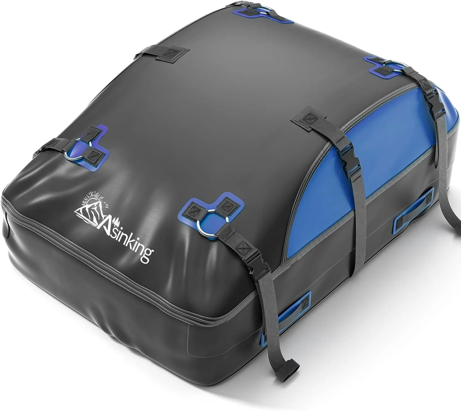 Car Rooftop Cargo Carrier Bag 20 Cubic Feet, 100% Waterproof Roof Bag Top Luggage Carrier for Any Vehicles with/Without Rack Cross Bar, Includes Anti-Slip Mat  4 Door Hooks  Storage Bag  Lock