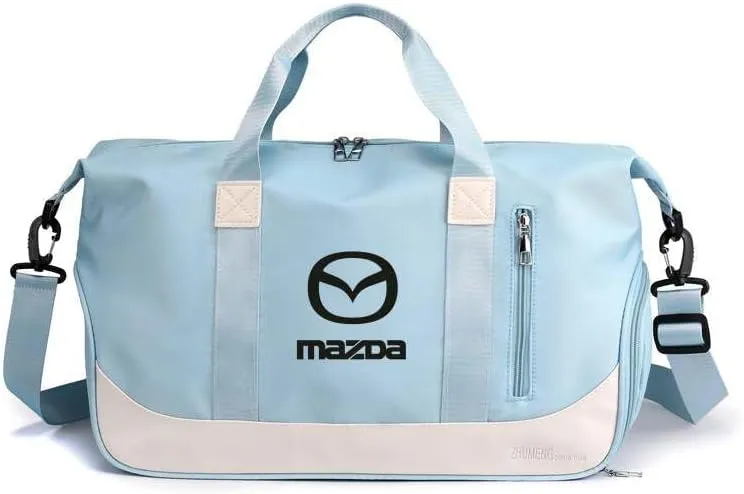 Car Travel Duffel Bag for Mazda CX-30 2019-2023, Travel Duffle Bag Weekender Bags Travel Bag Weekender Overnight Bag Sports Gym Tote Bag Travel Carry on Bag Accessories,Blue-A