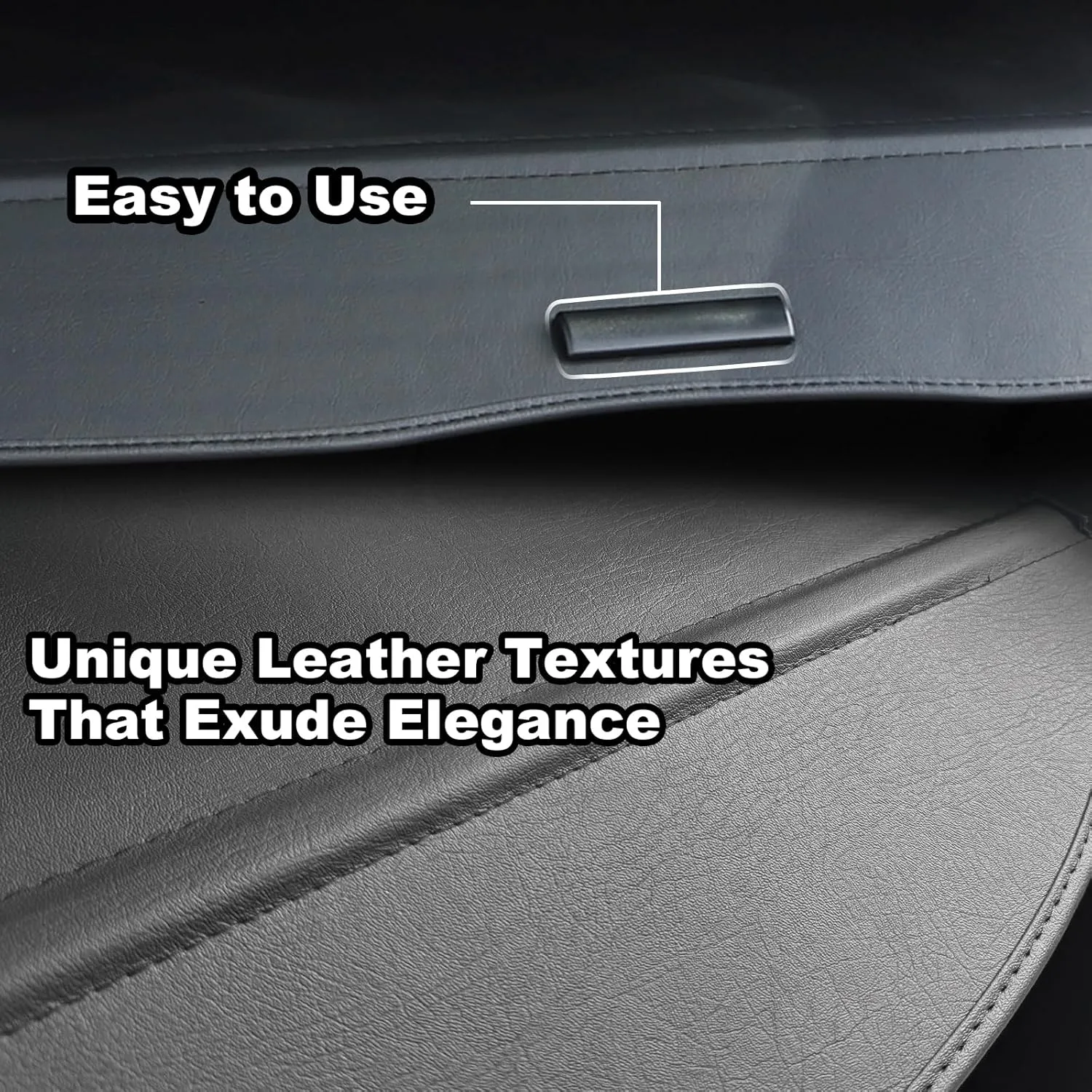 Cargo Cover for Honda CRV 2023 2024 2025 Accessories (Leather), for 2023-2025 Honda CRV Accessories(Include Hybrid) Retractable Trunk Cover Shield Shade Privacy Screen Anti-Theft for CR-V