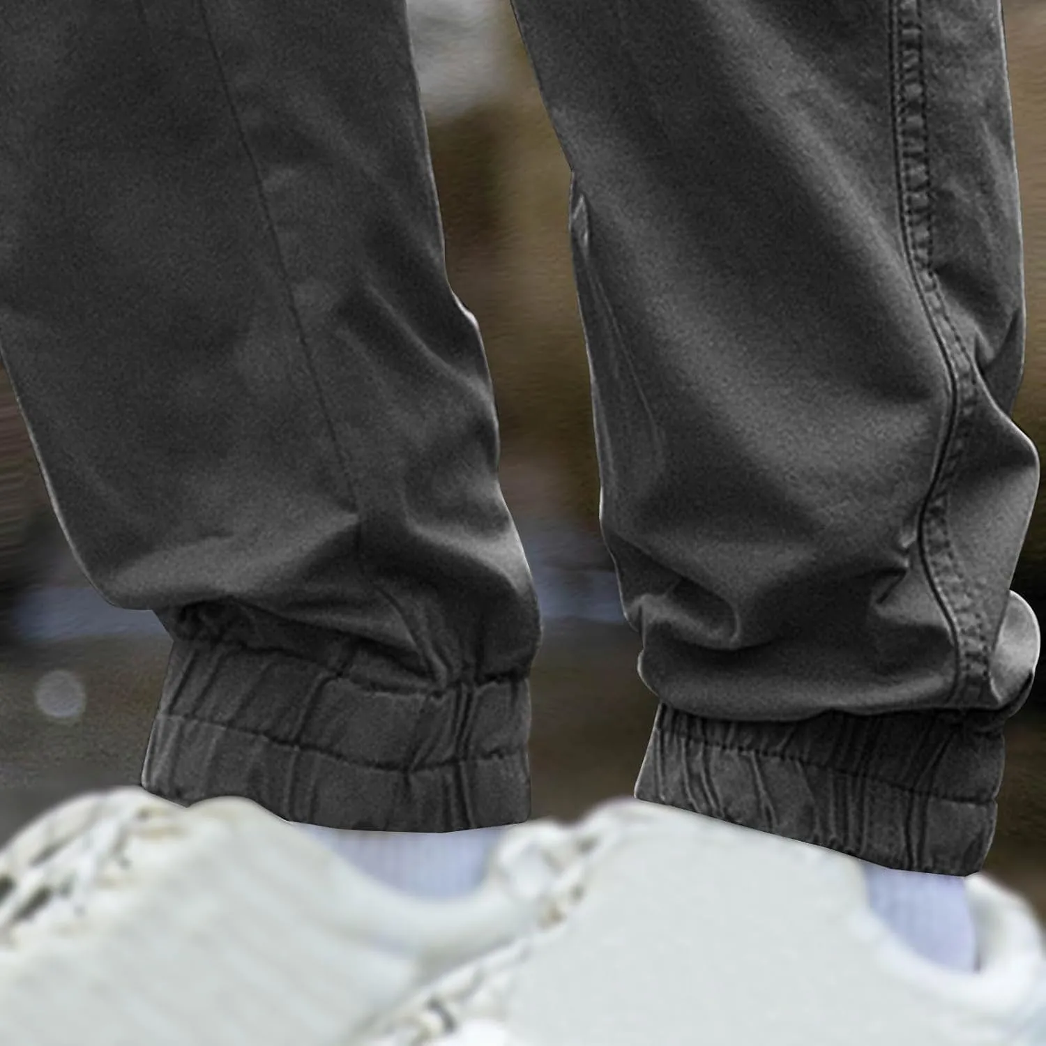 Cargo Jeans for Men Slim Fit Straight Leg Tactical Pants Rugged Flex Relaxed Fit Canvas Cargo Work Pant Ripstop Pant