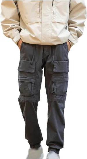 Cargo Jeans for Men Slim Fit Straight Leg Tactical Pants Rugged Flex Relaxed Fit Canvas Cargo Work Pant Ripstop Pant