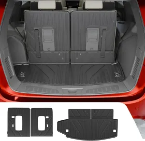 Cargo Liner Compatible with 2016-2024 2025 Dodge Durango 6&7 Seater Trunk Mat Cargo Mat All Weather Back Seat Cover Protector 2024 Durango Accessories