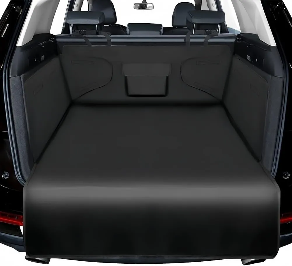 Cargo Liner for Dogs for Mitsubishi Outlander Samurai 2013-2019, Non-Slip Waterproof Pet Cargo Cover Car Boot Protector Dog Trunk Cover Dog Cargo Liner(Black,147 * 105)
