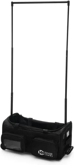 Carry On Dance Bag with Garment Rack – Kendall Country Duffel with Rack 22 Inch Luggage for Cheer Sports Travel Skating Raven Black