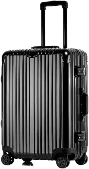 Carry On Luggages Suitcase Travel Luggage Suitcase Spinner with Wheels,Hardside Carry On Suitcase for Travel Luggage Suitcases (Black-22in