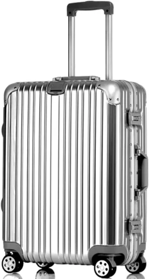 Carry On Luggages Suitcase Travel Luggage Suitcase Spinner with Wheels,Hardside Carry On Suitcase for Travel Luggage Suitcases (Silver-24in