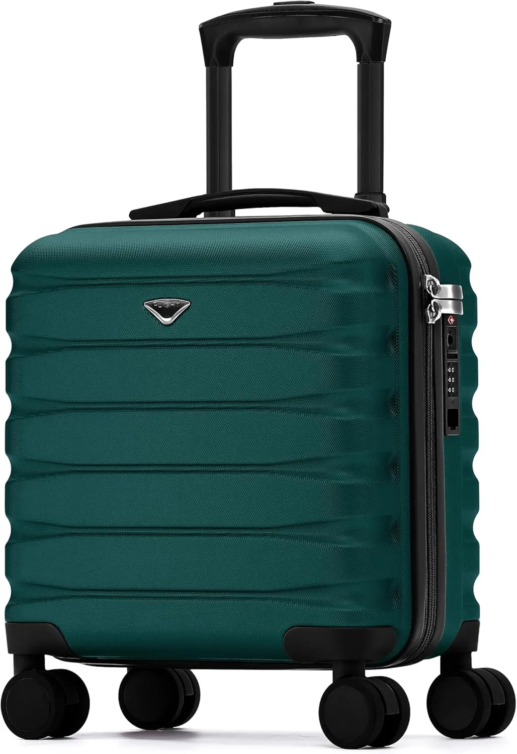 Carry On Suitcase 16.25x13.5x8 Hardside TSA Lock & USB Port Lightweight Luggage Silent Double Spinner Wheels Maximum Underseat Carry-On Bag For Virgin & South West Approved Airlines