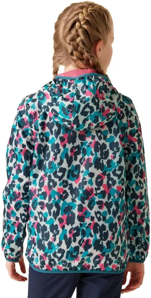 Childrens/Kids Lever Printed Packaway Waterproof Jacket
