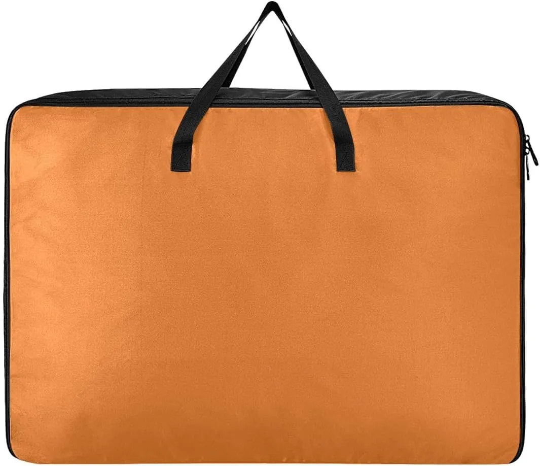 Chocolate Storage Bags, 27.5x19.7x11 In, Garment Storage Organizer Travel Cargo Duffel Bags Zippered Storage Bag for Moving