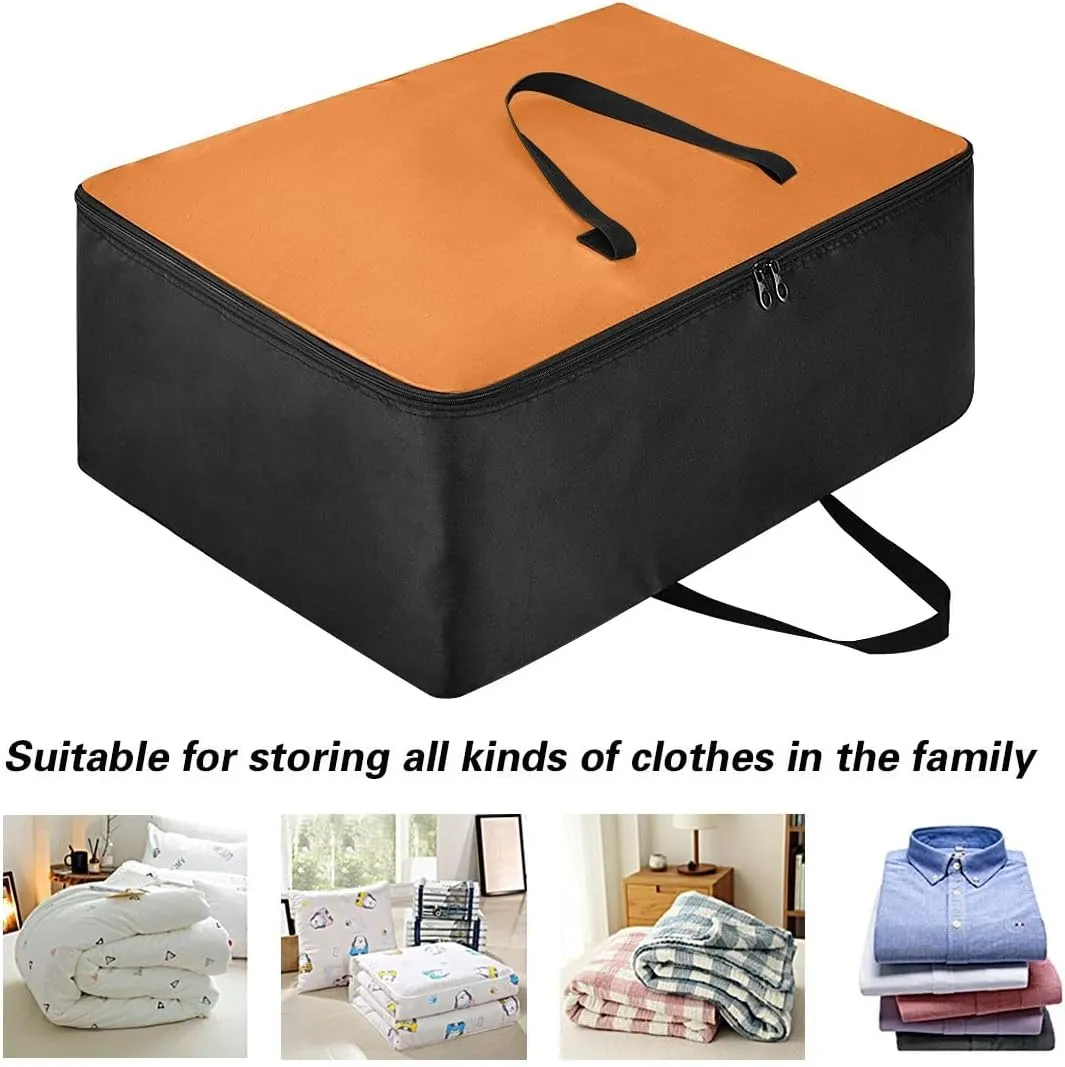 Chocolate Storage Bags, 27.5x19.7x11 In, Garment Storage Organizer Travel Cargo Duffel Bags Zippered Storage Bag for Moving