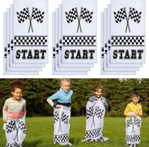 Cindeer 12 Pieces Potato Sack Race Bags 20 x 40 Inch Car Party Favors Outdoor Lawn Games Potato Sack Race Jumping Bags Party Supplies Backyard Field Day Birthday Game