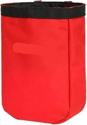 Climbing Powder Bag Climbing Exploration Bag Waterproof Outdoor Equipment Tool Bag Elastic Drawstring Closure Pouch High-Altitude Operation Bag(Red)