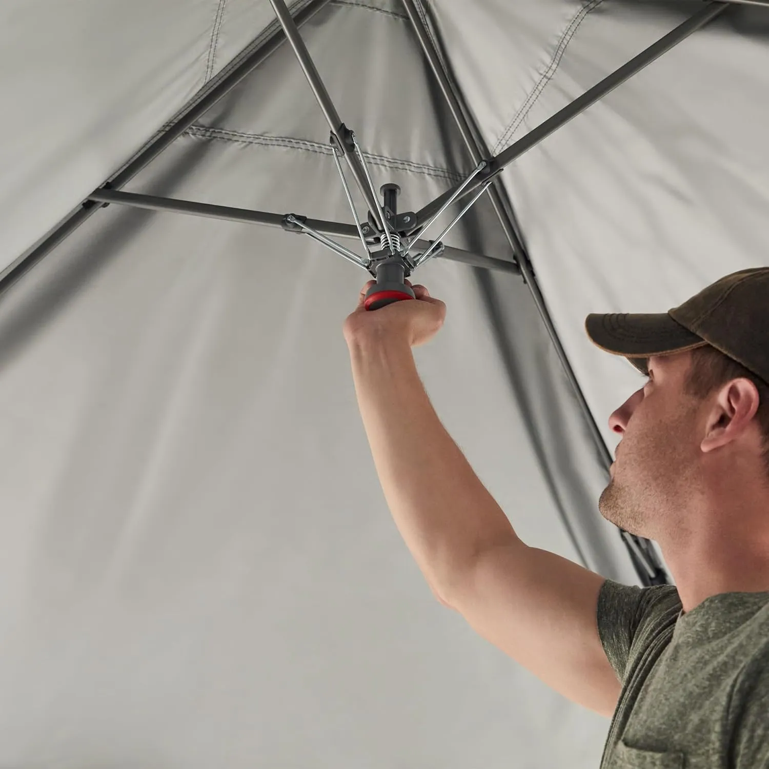 Coleman Oasis Instant Pop-Up Canopy Tent with Side Wall Attachment 10x10ft/13x13ft Portable Shelter with One-Push Setup & Takedown Robust Frame with Wheeled Carry Bag
