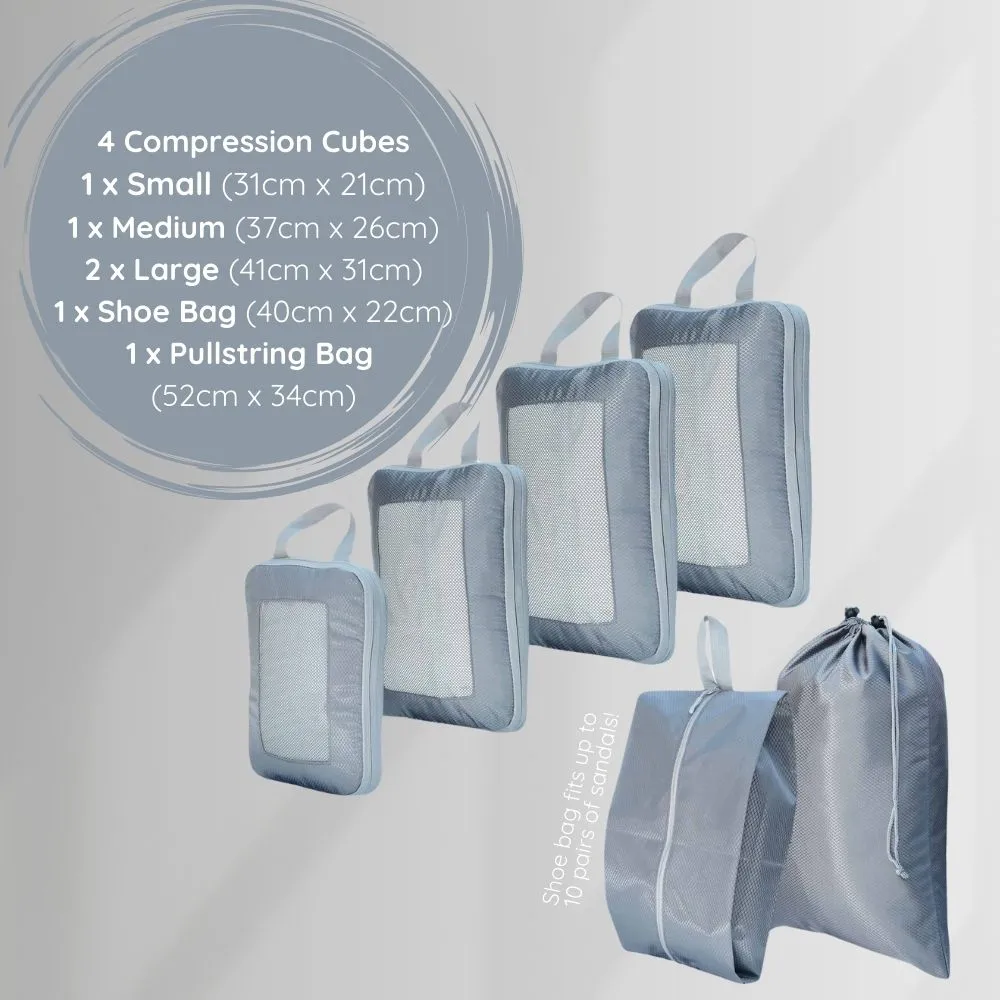 Compression Packing Cubes - Pack of 6