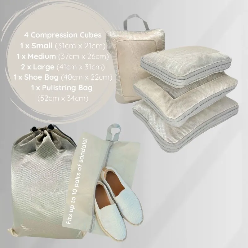 Compression Packing Cubes - Pack of 6