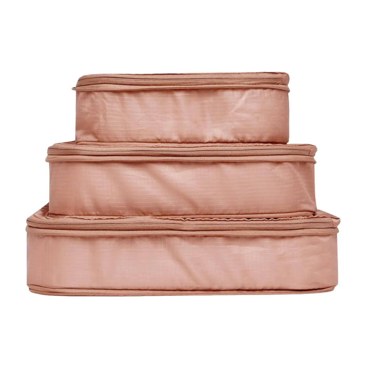 Compression Packing Cubes – Recycled Nylon – 3 pcs – Pink/Blush