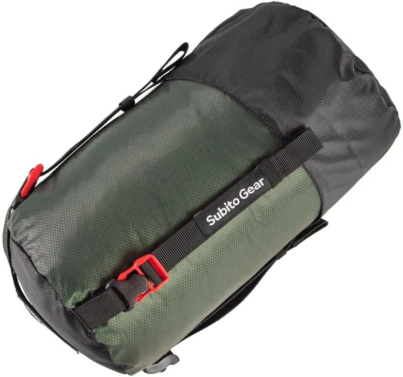 Compression Sack, Lightweight Water Resisting Sleeping Bag Stuff Sack Rainproof Polyester Storage Bag for Camping, Hiking, Backpacking