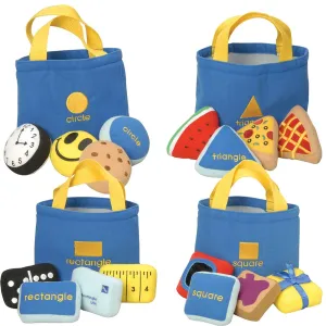 Constructive Playthings MTC-680 Soft Shape-Sorting Bags for Kids 25 Pc. Set