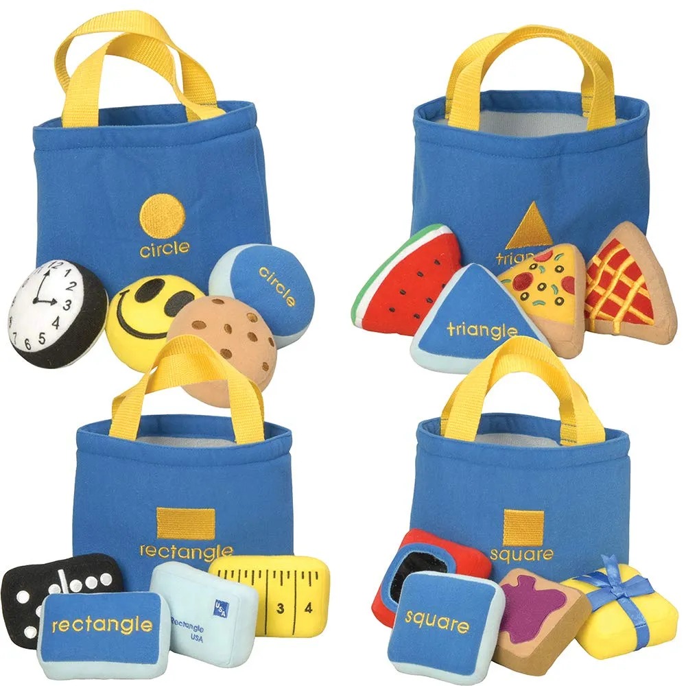 Constructive Playthings MTC-680 Soft Shape-Sorting Bags for Kids 25 Pc. Set