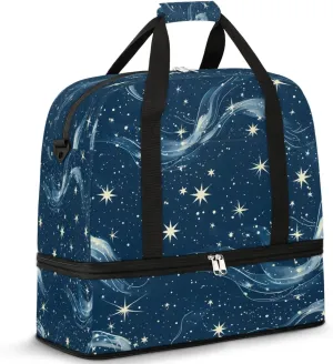 Cosmic Dreamscape Travel Duffel Bag, Travel Essentials, Gym Bag for Women, Weekender Overnight Bag With Shoes Compartment, Carry On Bags for Airplanes