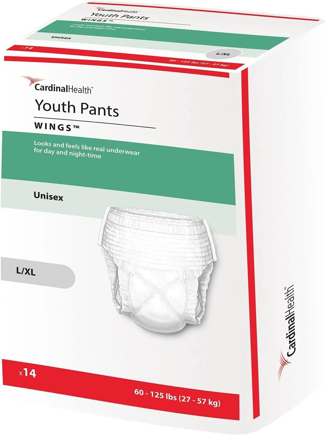 Curity Youth Pants Youth Pull-On Diapers Size Large/X-Large Case/56 (4 bags of 14)
