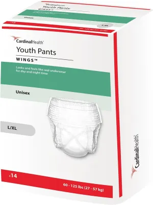 Curity Youth Pants Youth Pull-On Diapers Size Large/X-Large Case/56 (4 bags of 14)