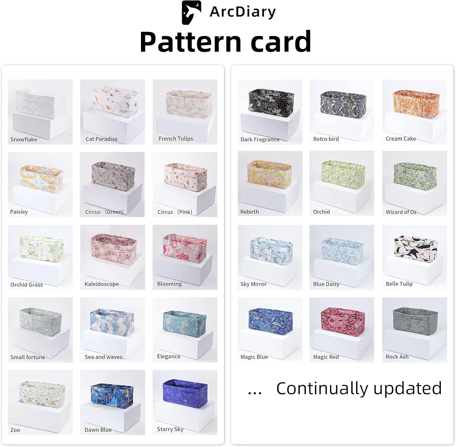 custom purse organizer insert for Birkin 20/25/30/35/40 bags,offering 72 pattern to choose