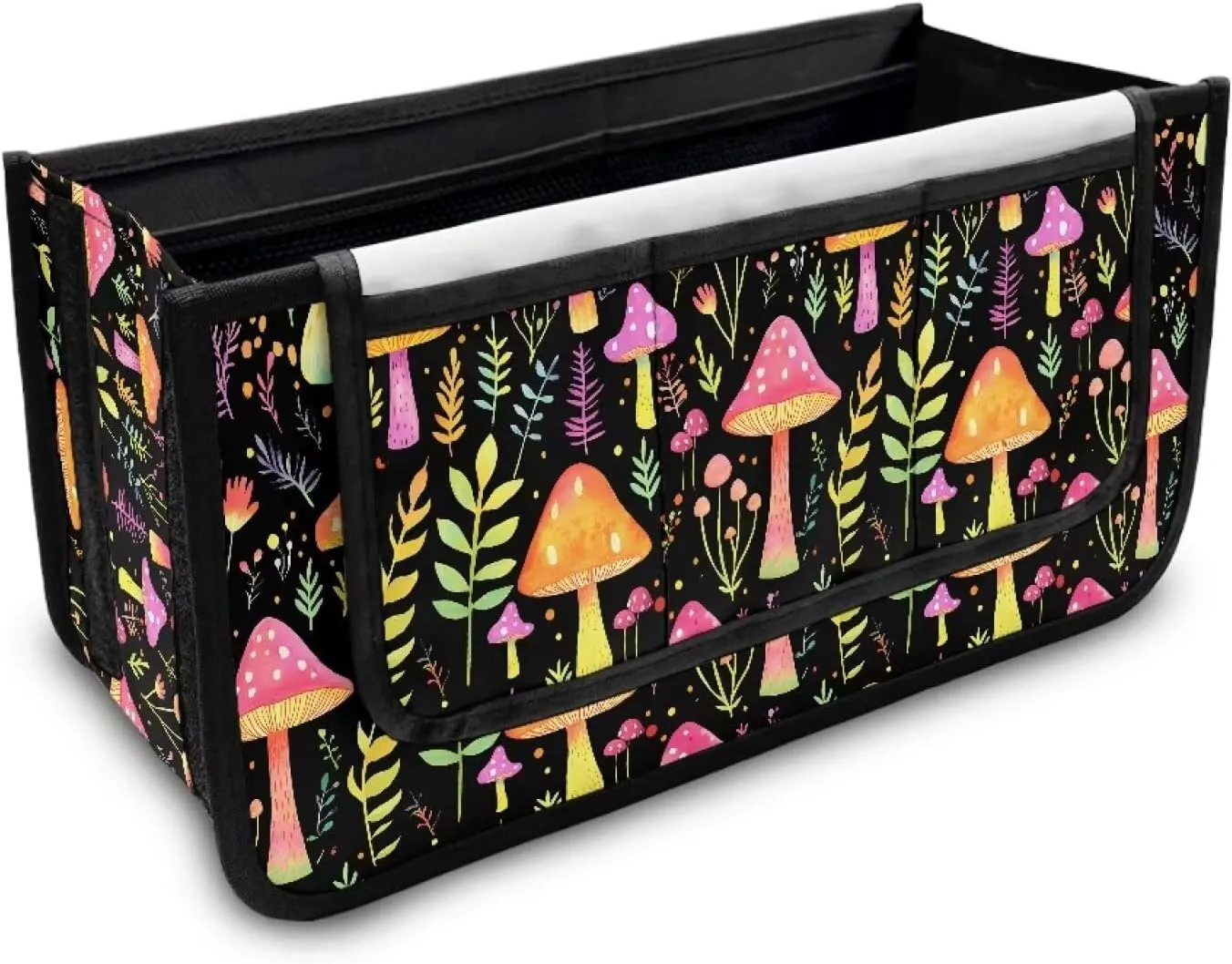 Cute Mushroom Bag for Walker Foldable Walker Storage Bag Hand-Free Carry Storage Bag for Universal Walkers Wheelchair Basket Pouch for Elderly
