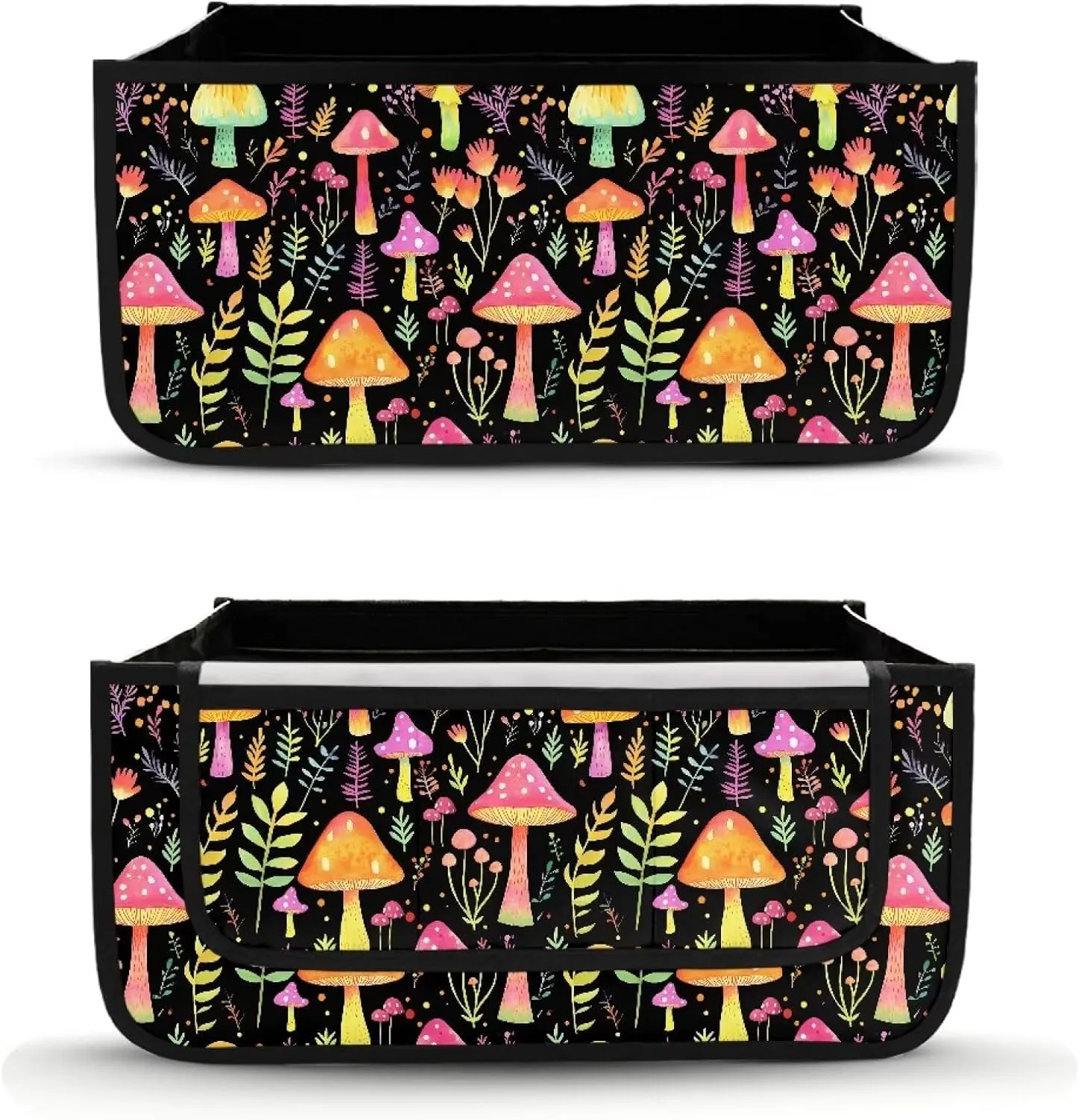Cute Mushroom Bag for Walker Foldable Walker Storage Bag Hand-Free Carry Storage Bag for Universal Walkers Wheelchair Basket Pouch for Elderly