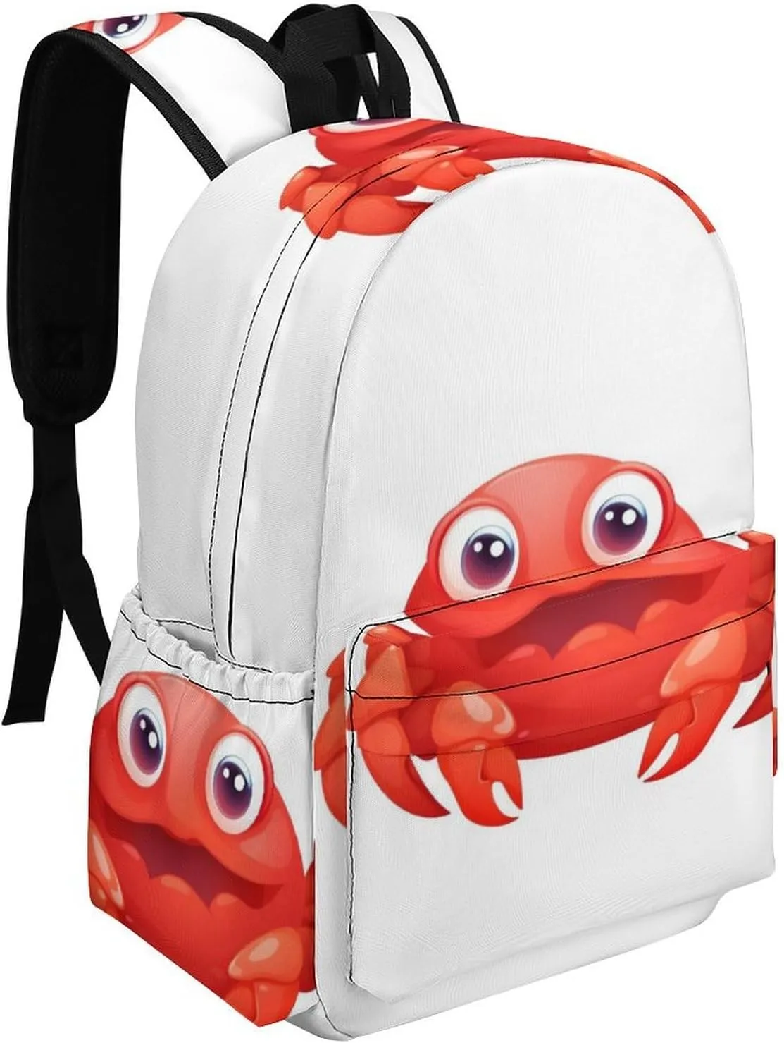 Cute Red Crab Print Laptop Backpacks Casual Shoulder Bag Travel Daypack Fashion for Men Women, 42x30x15cm, Style-6