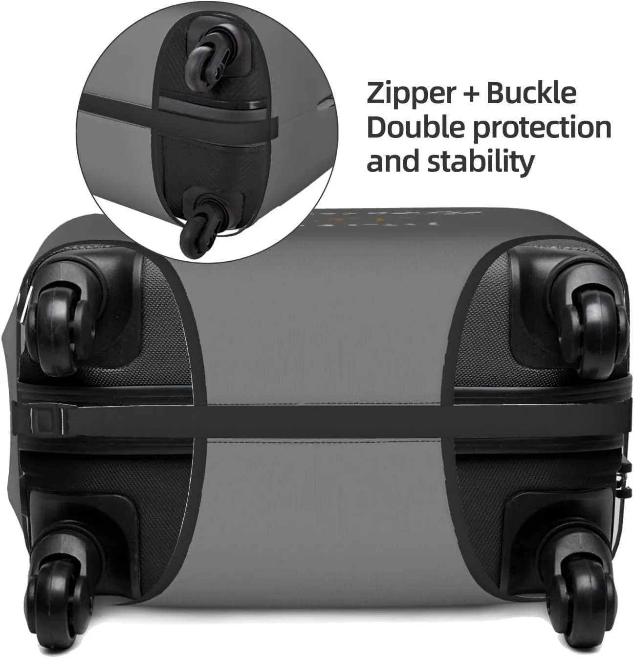 Definitely Not Yours Travel Luggage Cover Fits 18-32 Inch Luggage, Elastic Suitcase Cover Protector with Concealed Zipper for Wheeled Suitcase Tsa Approved